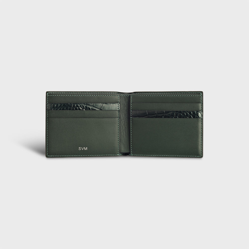 BI-FOLD CROCODILE WALLET